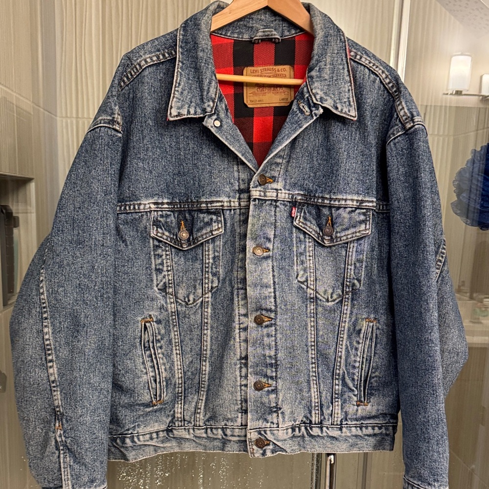 Levi’s Denim Vintage type III flannel lined trucker jacket